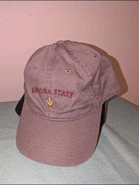 Arizona State Sun Devils NCAA Maroon Baseball Cap with Gold Pitchfork Logo